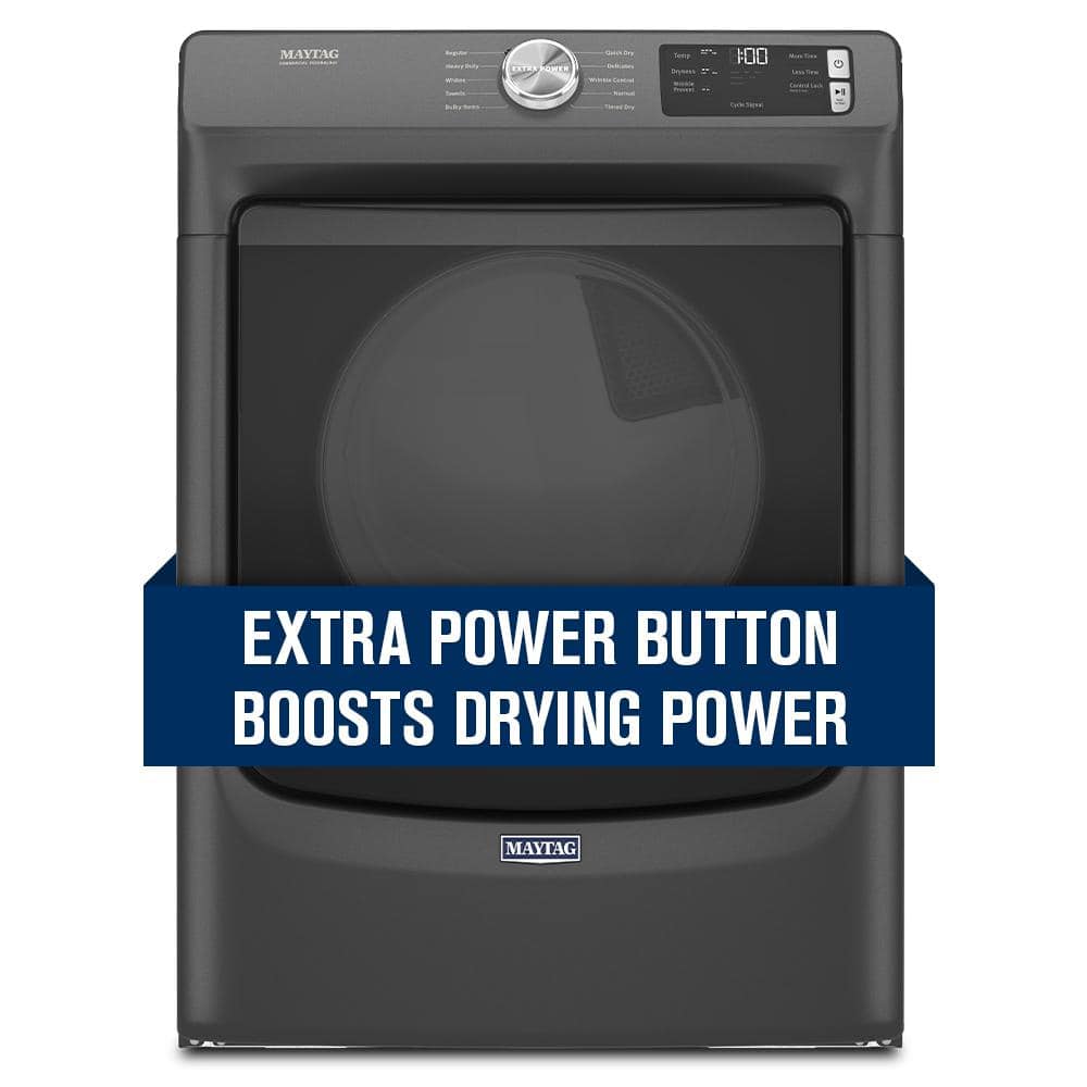 7.3 cu. ft. Vented Electric Dryer in Volcano Black