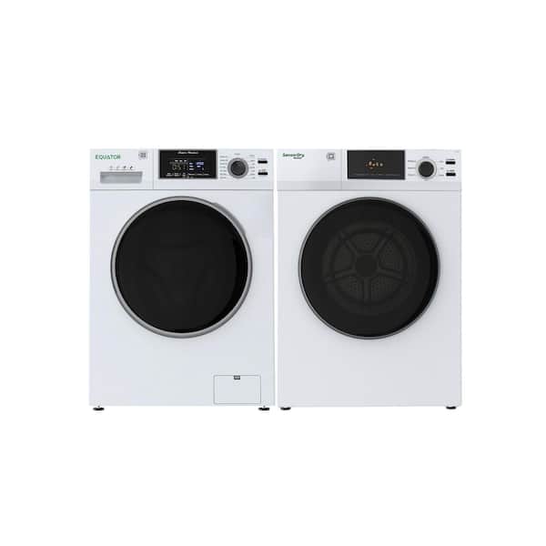 2.5 cu. ft. Electric Laundry Center in White with Single Outlet, 4.0 cu. ft. Vented Dryer and 15 Wash Programs
