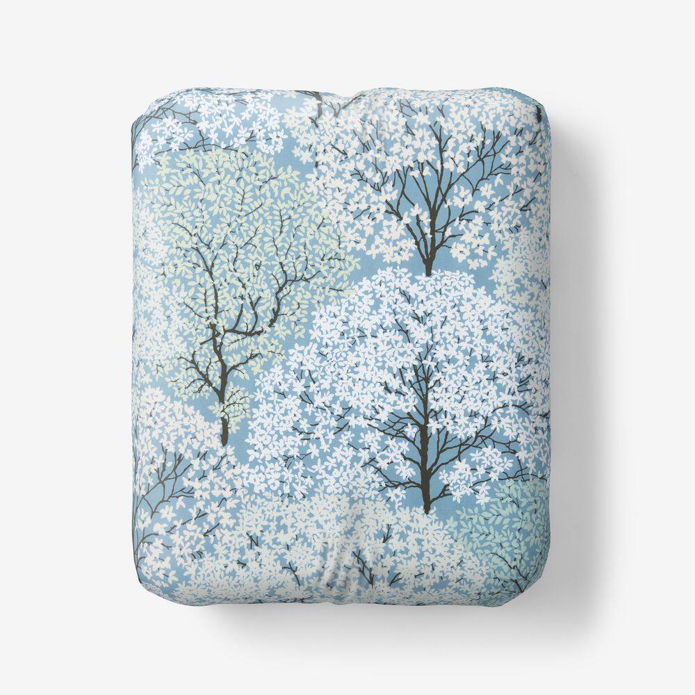 Company Cotton Blooming Trees Gray/Green Sateen Twin Fitted Sheet price history on PriceWatchPro
