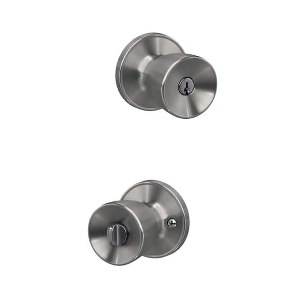 Bayan Satin Stainless Steel Keyed Entry Door Knob