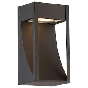 Oil Rubbed Bronze Outdoor LED Wall Mount Lantern Sconce