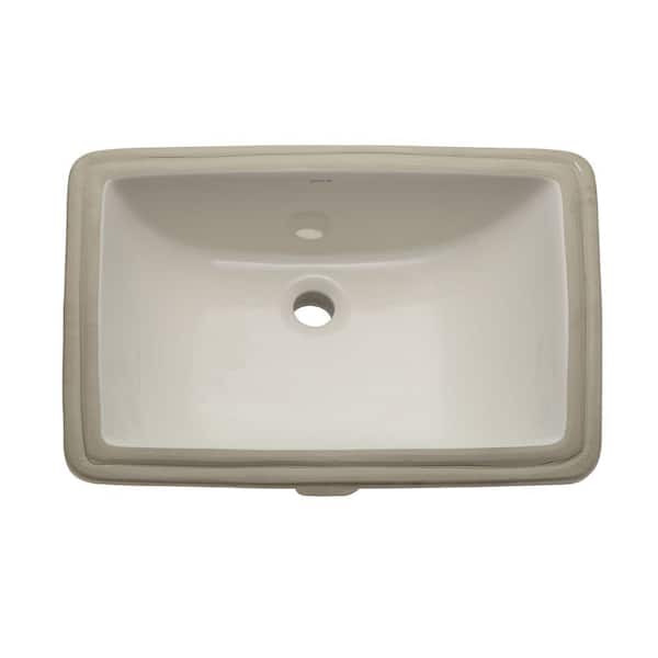 Reviews For Decolav Classically Redefined Rectangular Undermount Bathroom Sink In Biscuit 1402 Cbn The Home Depot