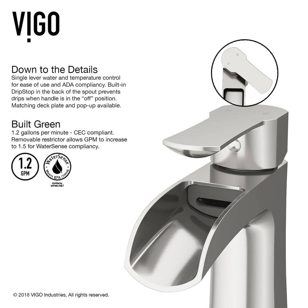 Paloma Modern Black Nickel Single-Hole Bathroom Faucet