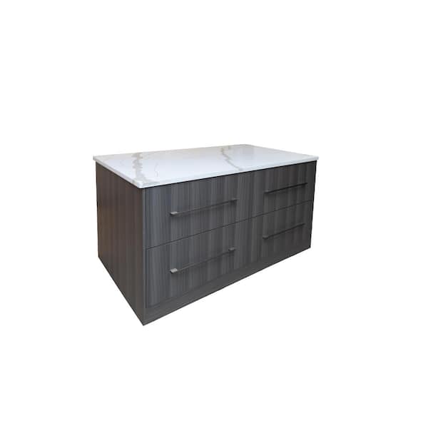 LIFEART CABINETRY Valencia Assembled 39 in. W x 24 in. D x 34.5 in. H Gloss Gray Plywood Assembled Blind Corner Base Kitchen Cabinet