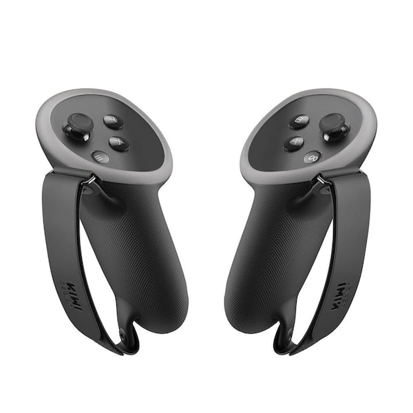 Etokfoks Virtual Reality Controller Grips Compatible with Meta Quest 3-Accessories with Silicone Knuckle Hand Straps Protector