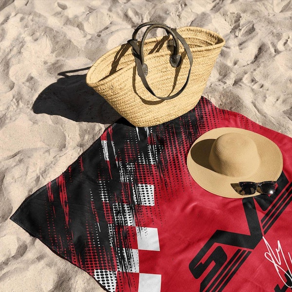 NASCAR Shane Van gisbergen Simple Speed Graphic 30" x 60" Beach Towel Cotton/Polyester Blend