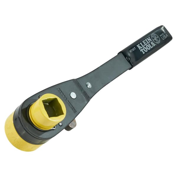 Klein Tools Ratcheting Lineman's Wrench KT151T - The Home Depot