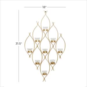 Bronze Contemporary Metal Candle Wall Sconces