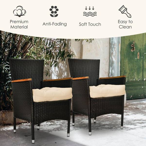 Dining Garden Patio Soft Chair Seat Pad Cushion Waist Pillow Home Decoration New 