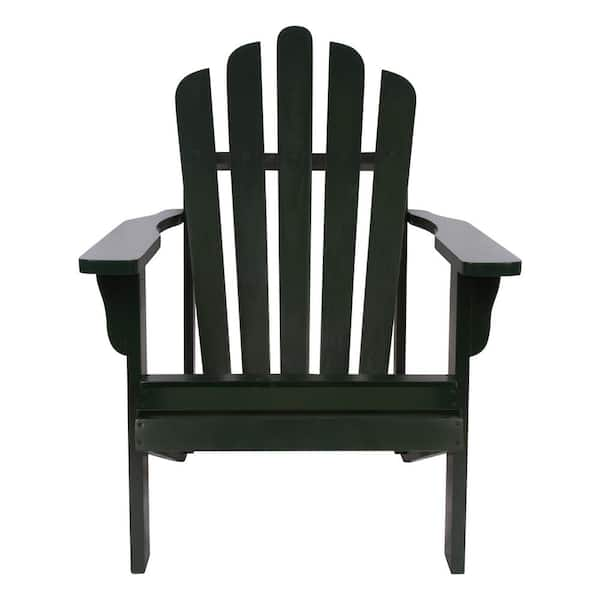 Shine Company Westport Cedar Wood Adirondack Chair - Dark Green