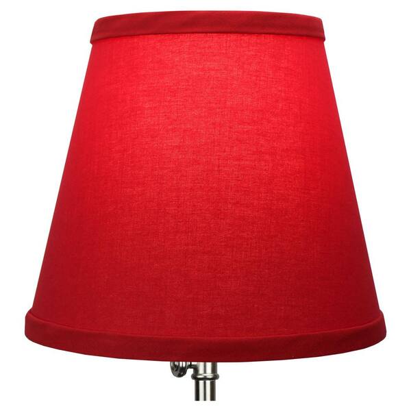 dark red lamp shade