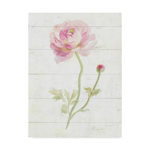 Trademark Fine Art 19 in. x 14 in. "June Blooms I" by Danhui Nai Printed Canvas Wall Art