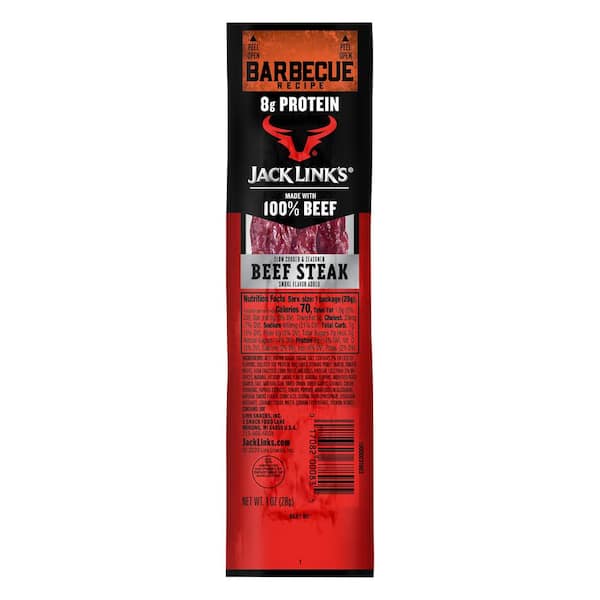Jack Link's BBQ Beef, Steak 1 oz. Meat Snacks