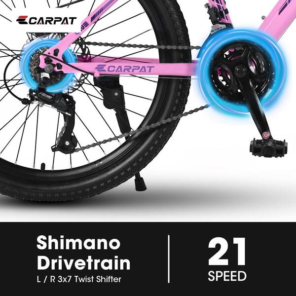 ・ブラックM 25ブラックS×110 ・ピンクS×30ピンクM×10 24 in. Pink Girls and Boys Shimano 21-Speed Mountain Bike with