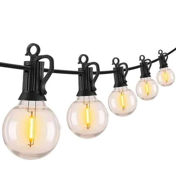 Brightown 50-Light (2-Spare) 100 ft. Outdoor Plug-In Integrated LED Globe String-Light