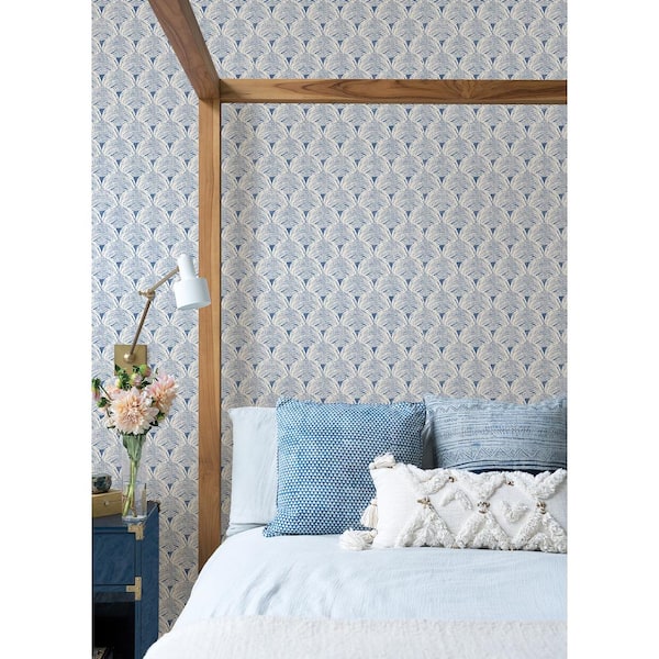 Blue Manila Vinyl Peel & Stick Wallpaper