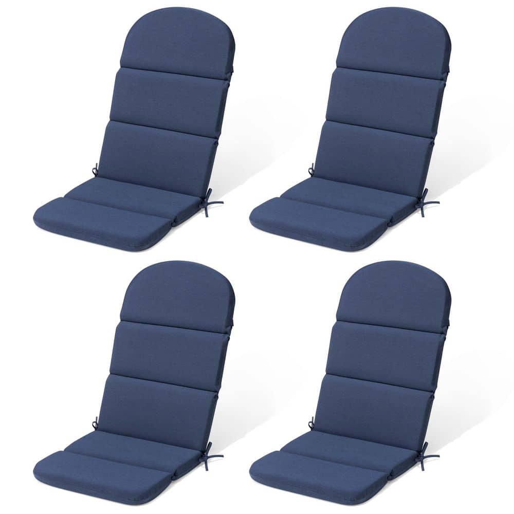 50 in. x 20 in. Outdoor Adirondack Chair Cushion in Navy Blue 4-Piece Thickened Patio High Back Cushion with 28D Sponge price history on PriceWatchPro