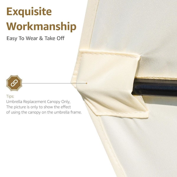 10 patio umbrella replacement canopy 10x10 ft. Cantilever for 8 Ribs Square Offset Umbrella patio umbrella replacement canopy Specifically designed for 8 Canopy Replacement for 10ft 8-Rib