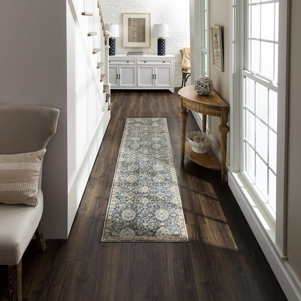 Iphigenia Anthracite 2 ft. x 8 ft. Runner Rug