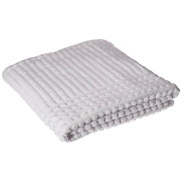 Ottomanson Piano Collection 27 in. W x 55 in. H 100% Turkish Cotton Luxury Bath Towel in White (Set of 4)