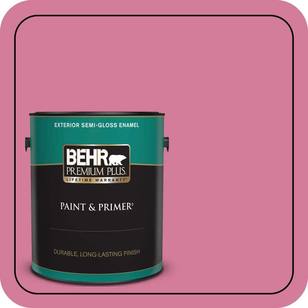 1 gal. #P130-5 Little Bow Pink Semi-Gloss Enamel Exterior Paint & Primer price history on PriceWatchPro