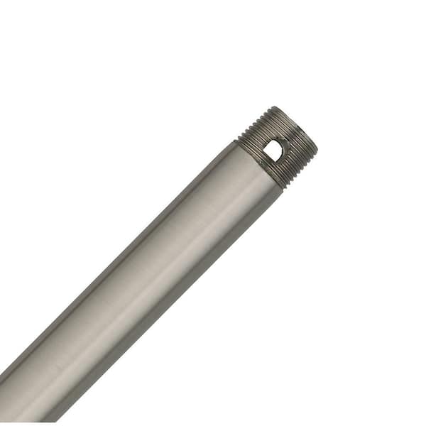 Hunter 12 in. Polished Nickel Extension Downrod for 10 ft. ceilings
