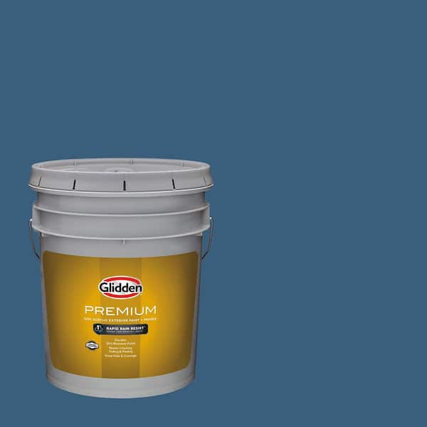 Glidden Premium 5 gal. PPG1160-6 Chinese Porcelain Satin Exterior