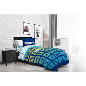 Boogie Bomb Blue 5-Piece Twin Bed Set