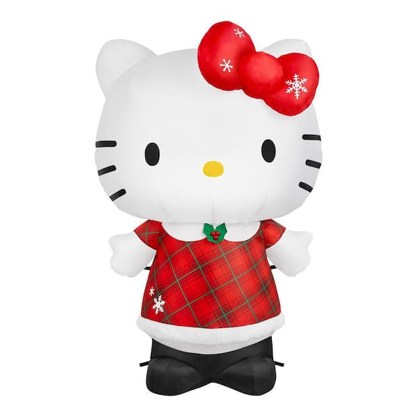3.2 ft LED Hello Kitty in Plaid Dress