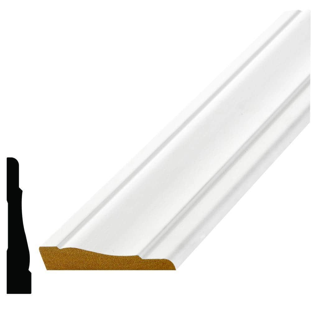 レスイズモア リムズバロング Alexandria Moulding LWM 444 5/8 in. x 3-1/4 in. Primed Fiberboard