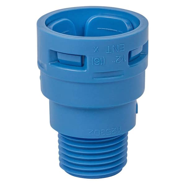 1/2 in. Polycarbonate ENT 2-Piece Threaded Adapter