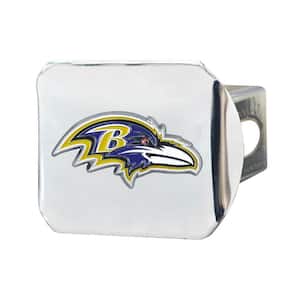 NFL - Baltimore Ravens 3D Color Emblem on Type III Chromed Metal Hitch Cover