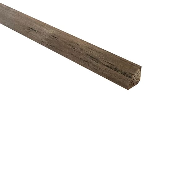 Unbranded Solid Hardwood Trim Strand Woven Bamboo Poway 0.715 in. T x 0.715 in. W x 72 in. L Bamboo Quarter Round Molding