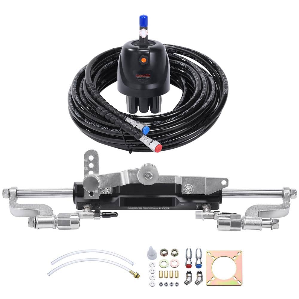 Hydraulic Outboard Steering Kit, 300HP, Marine Boat Hydraulic Steering System, with Helm Pump Two-Way Lock Cylinder price history on PriceWatchPro