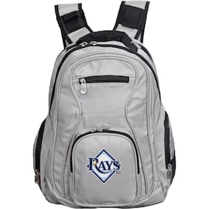 MLB Tampa Bay Rays 19 in. Gray Laptop Backpack