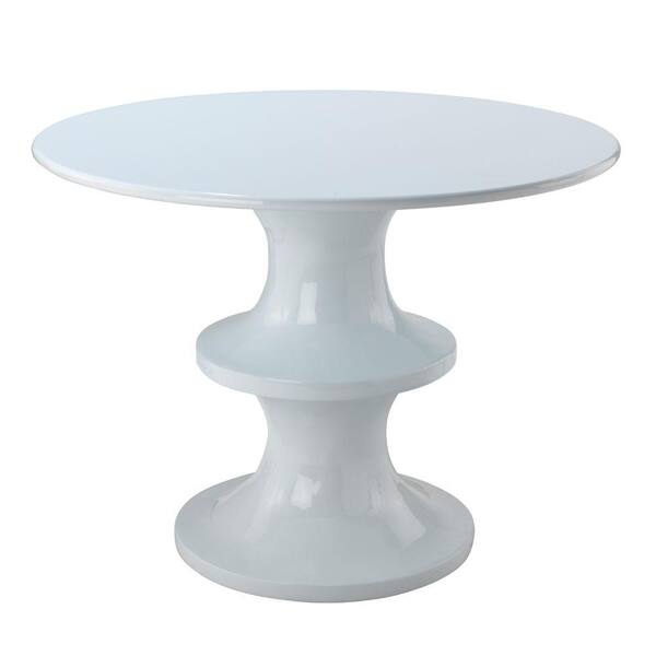 Home Decorators Collection Spool White Dining Table