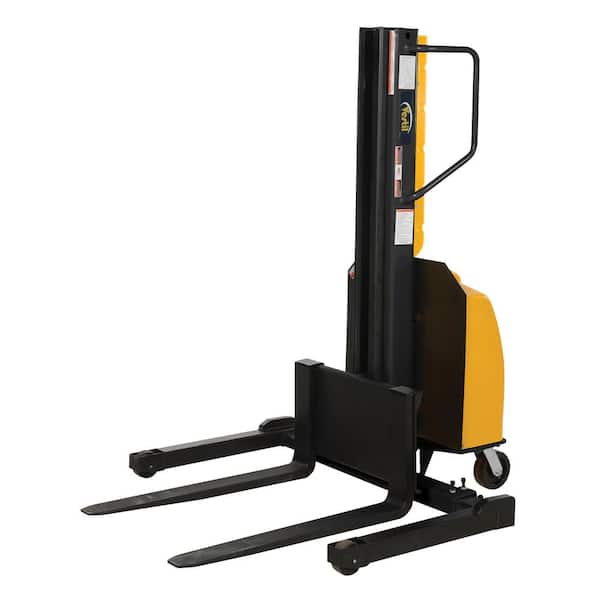 Vestil 98 in. Narrow Mast Stacker with Power Lift and Adjustable Forks
