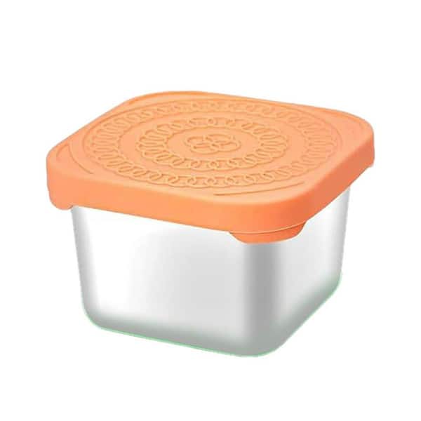 Set of 6 Reusable Stainless Steel Snack Containers for Kids, Ideal for School and Travel