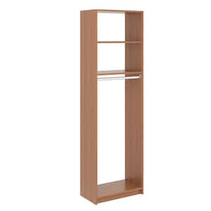 14 in. D x 25.375 in. W x 84 in. H Amber Medium Hanging Tower Wood Closet System