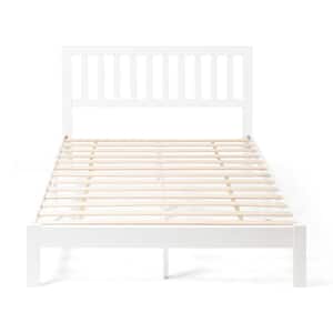 Norgate White Wood Queen Bed Frame