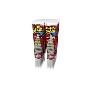 Flex Glue White 6 oz. Pro-Formula Strong Rubberized Waterproof Adhesive (6-Pack)