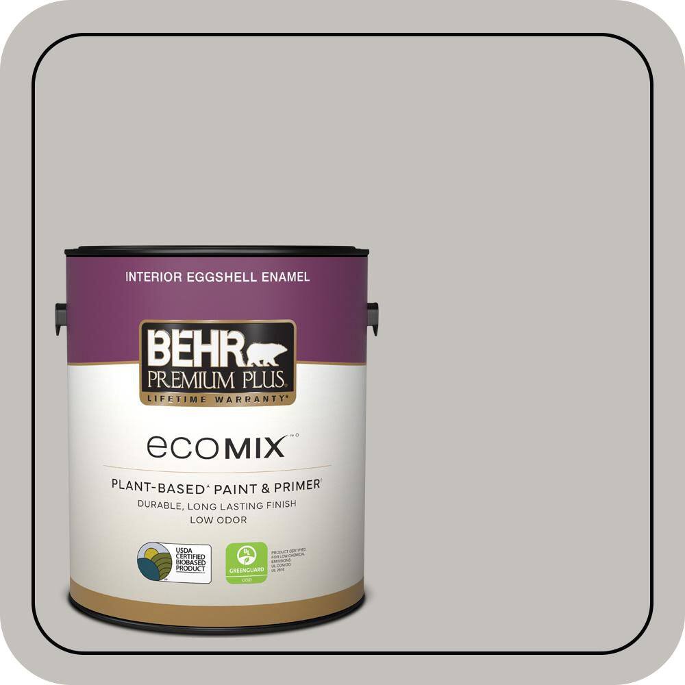 1 gal. #PPU18-10 Natural Gray Eggshell Enamel EcoMix Plant-Based Interior Paint & Primer price history on PriceWatchPro
