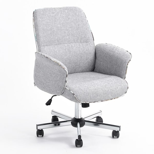 gray upholstered task chair