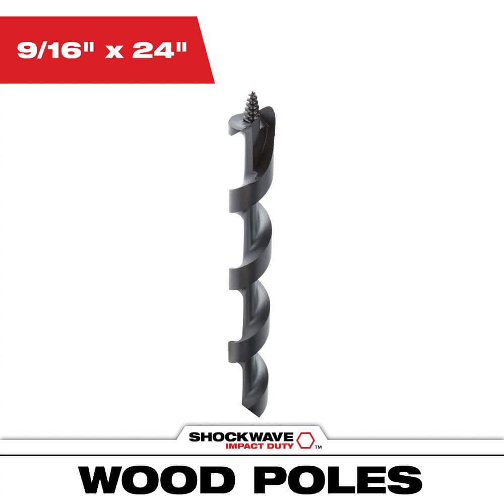 9/16 in. x 24 in. Shockwave Lineman's Impact Auger Bit price history on PriceWatchPro