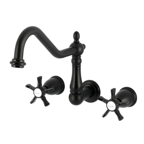 Hamilton 2-Handle Wall Mounted Roman Tub Faucet in Matte Black