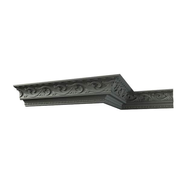 Ekena Millwork Madeline 4 in. D x 4 in. W x 12 in. L Polyurethane Crown Moulding Sample