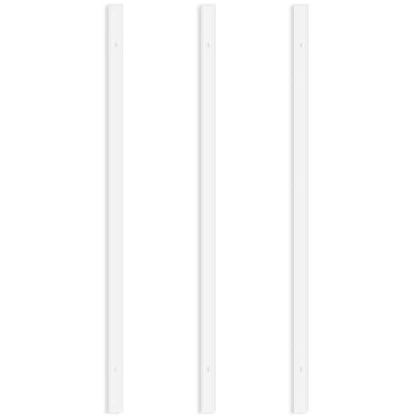 6FT H Track Lighting Rail, Single Circuit 120V H-Type Track System, Compatible with Standard H Track Heads White 3 Pack