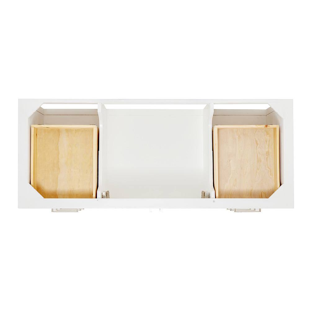 Magnolia 55" White Freestanding Single Bathroom Vanity Set