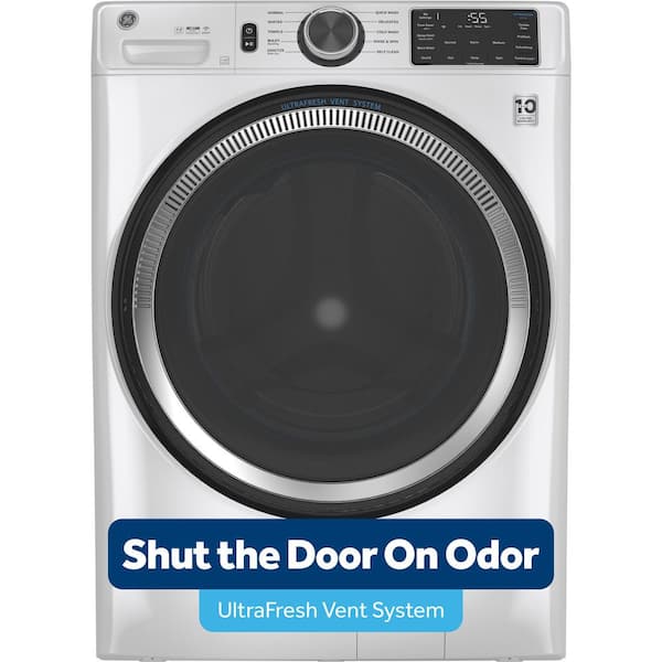 5.0 cu.ft. Smart Front Load Washer in White with Steam, UltraFresh Vent System, and Microban Technology