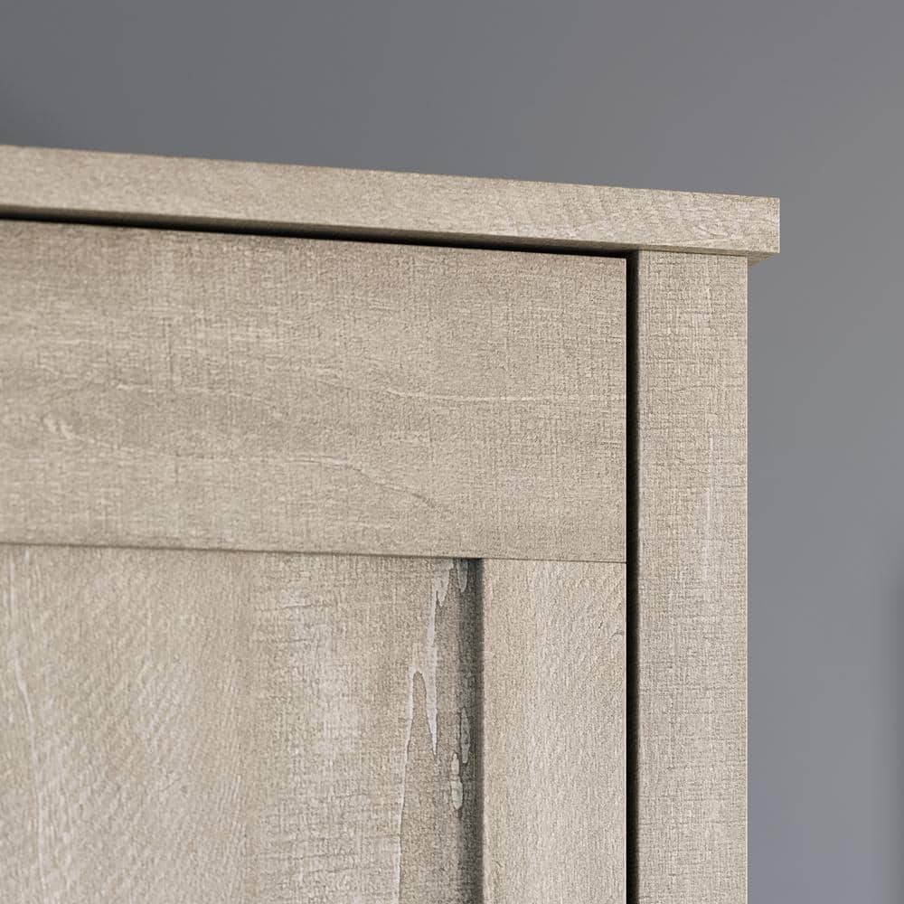 Spring Maple Two-Door Living Room Storage Cabinet with Adjustable Shelving